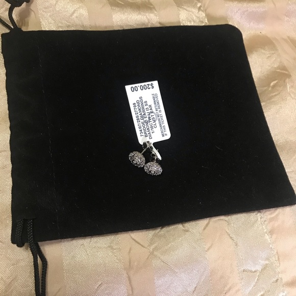 🌟NWT 1/10 CTW Diamond Earrings in Sterling Silver - Picture 4 of 4
